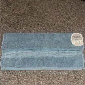 Threshold Sky Blue Bath Mat NWT 20x30